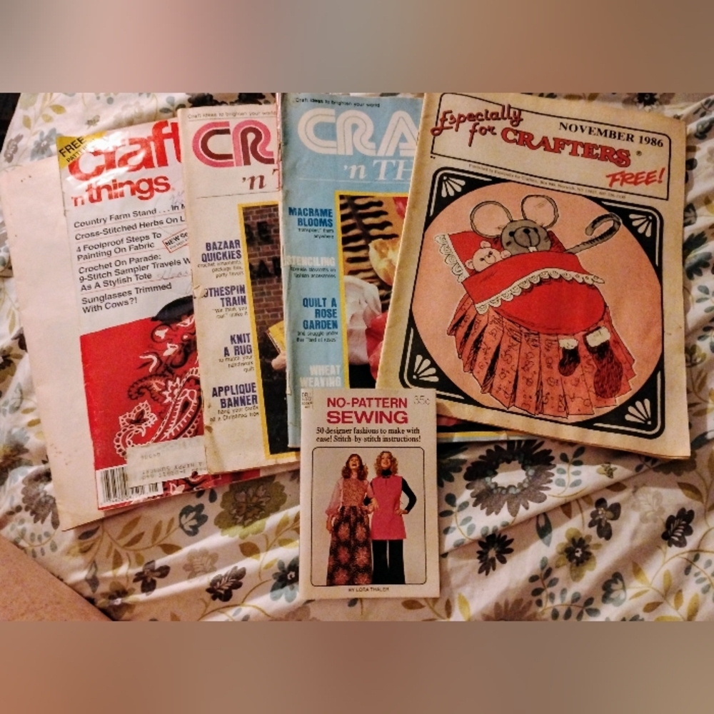 5 Vintage Craft & Sewing Magazines